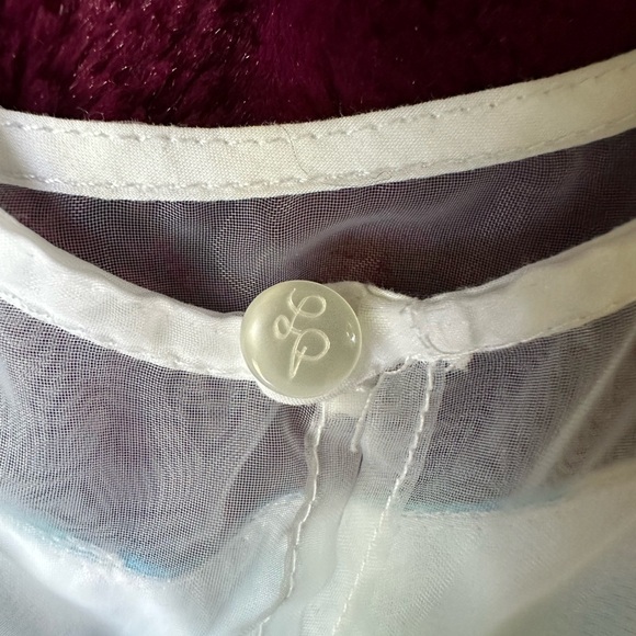 Lilly Pulitzer blue and white dress with sheer top size 3T - Picture 4 of 4